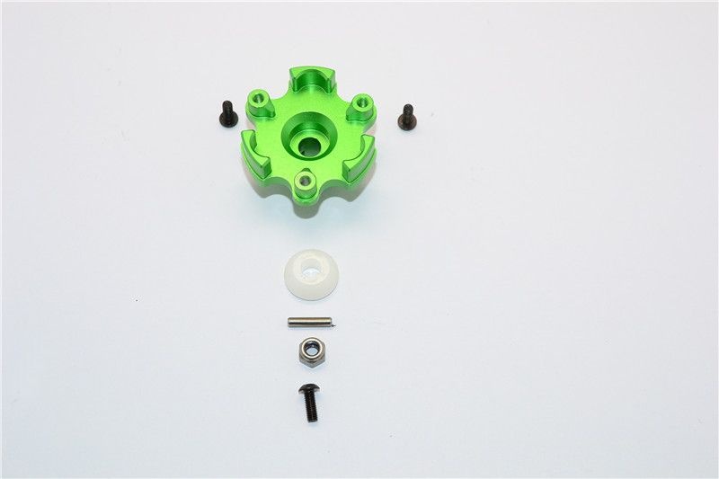 GPM Alu Hauptzahnrad Adapter grün Traxxas X-MAXX
