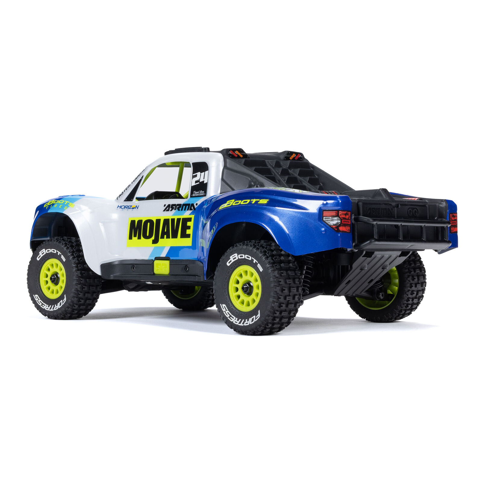 ARRMA MOJAVE GROM MEGA 380 Brushed 4X4 Small Scale Desert Truck RTR mit Akku & Lader, Blue/White ARA2104T2