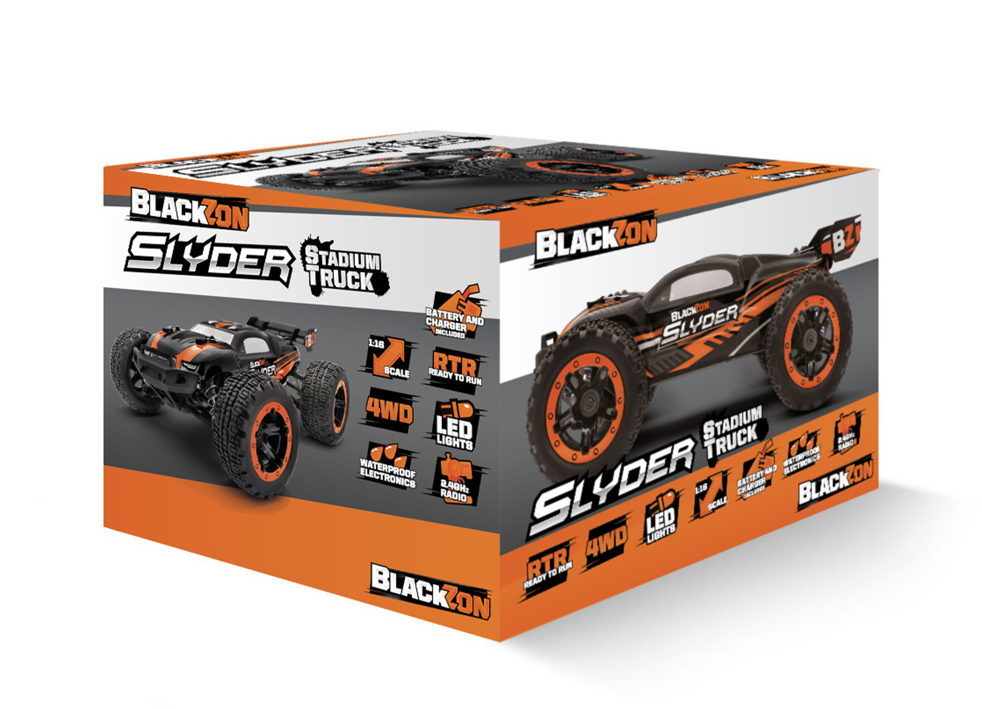 BLACKZON Slyder ST Orange 1/16 4WD Elektro RC Stadium Truck 540097 - Abbildung 6