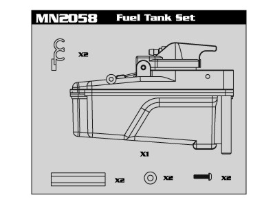 Nanda MN2058 Fuel Tank Set MN2058