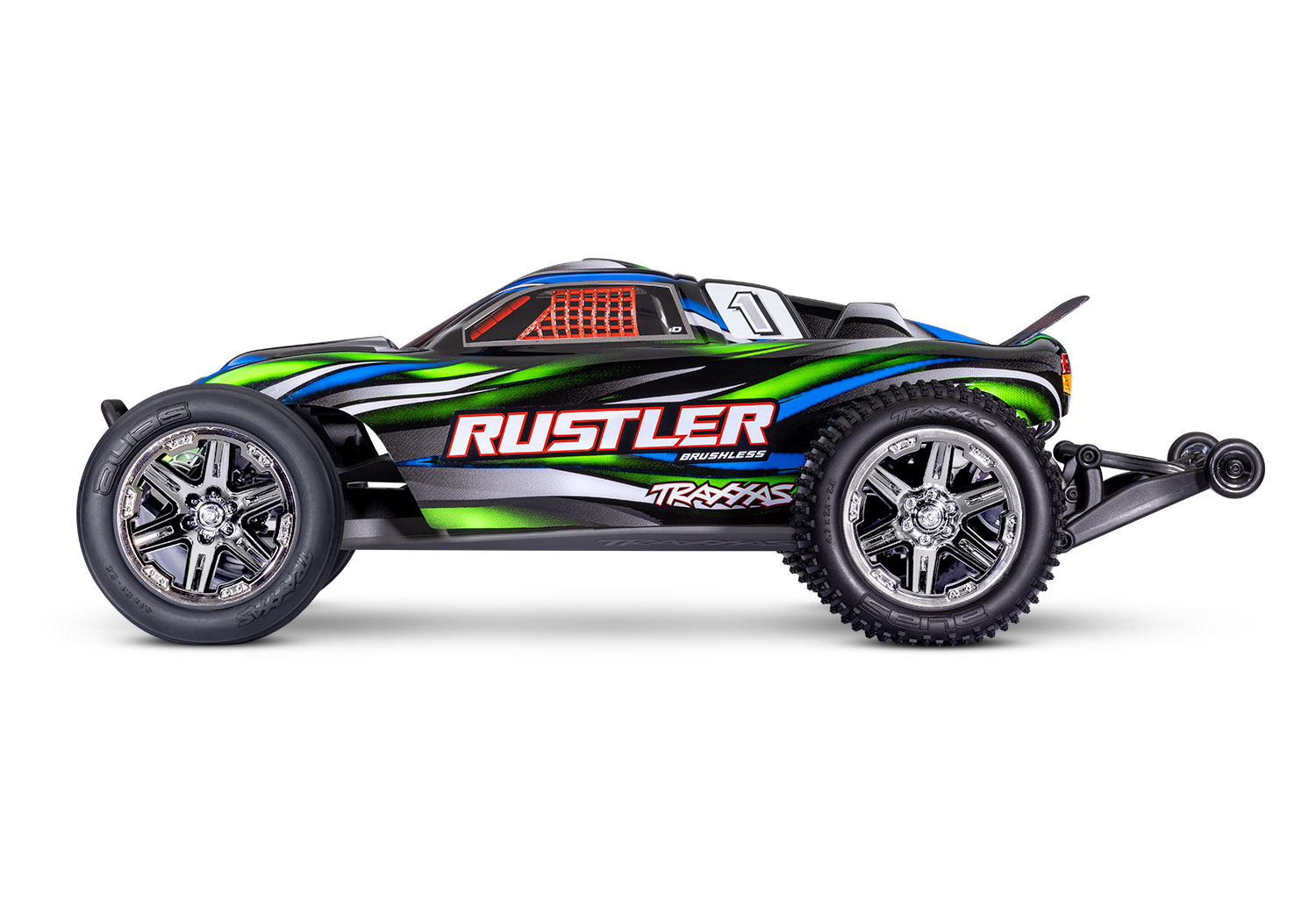 Traxxas Rustler Grün BL-2S 1/10 2WD Brushless Stadium Truck 37354-4 - Abbildung 3