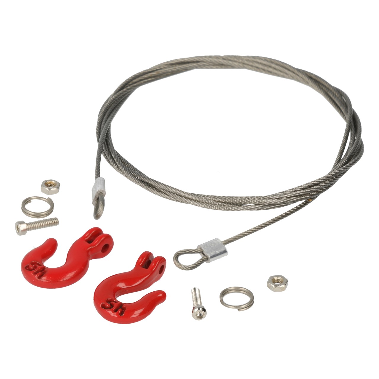 Robitronic Stahlseil mit Schwerlasthaken R21037
