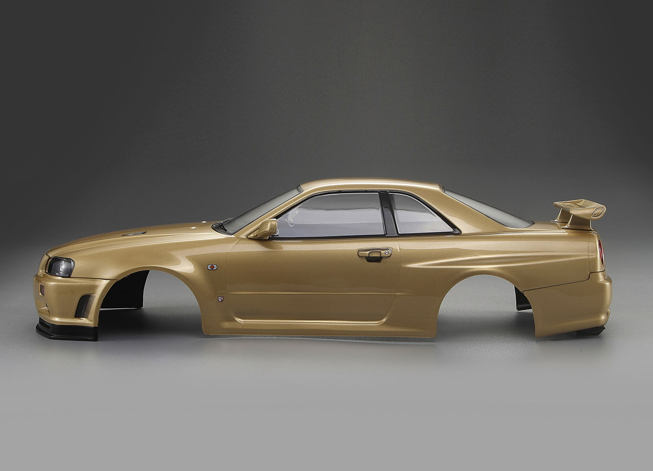 KB48645 Nissan Skyline R34 Karosserie Champagner Gold 195mm RTU