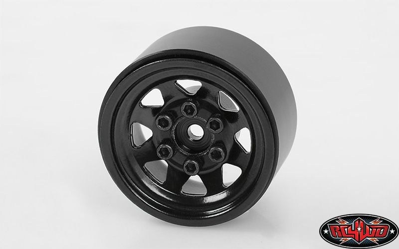 RC4WD Stamped Steel 1.0 Stock Beadlock Wheels (Black) Z-W0229