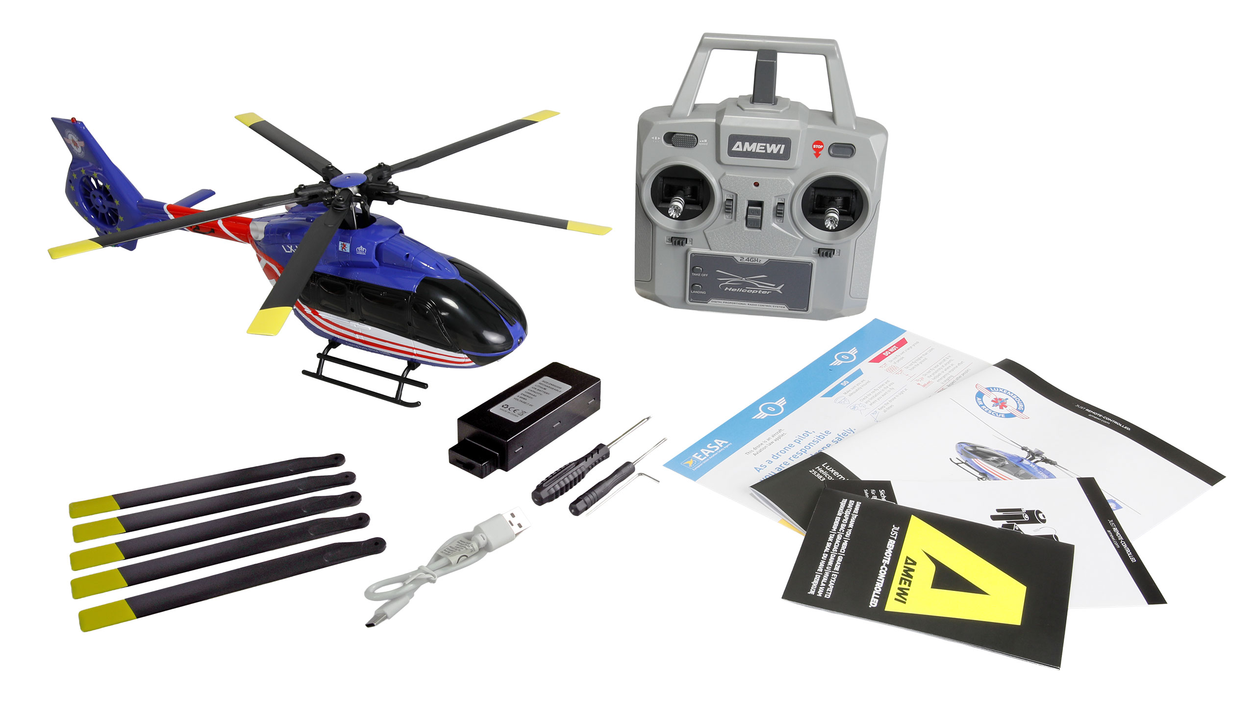 Amewi Luxembourg Air Rescue H145 Helikopter Brushless 6-Kanal 6G RTF 25383 - Abbildung 8