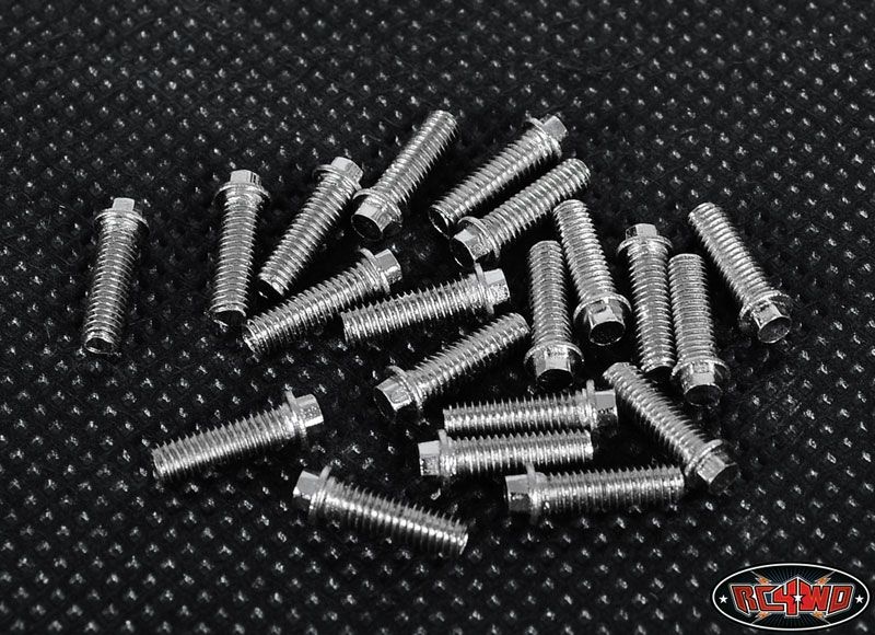 RC4WD Miniature Scale Hex Bolts (M3x10mm) (Silver) Z-S0693