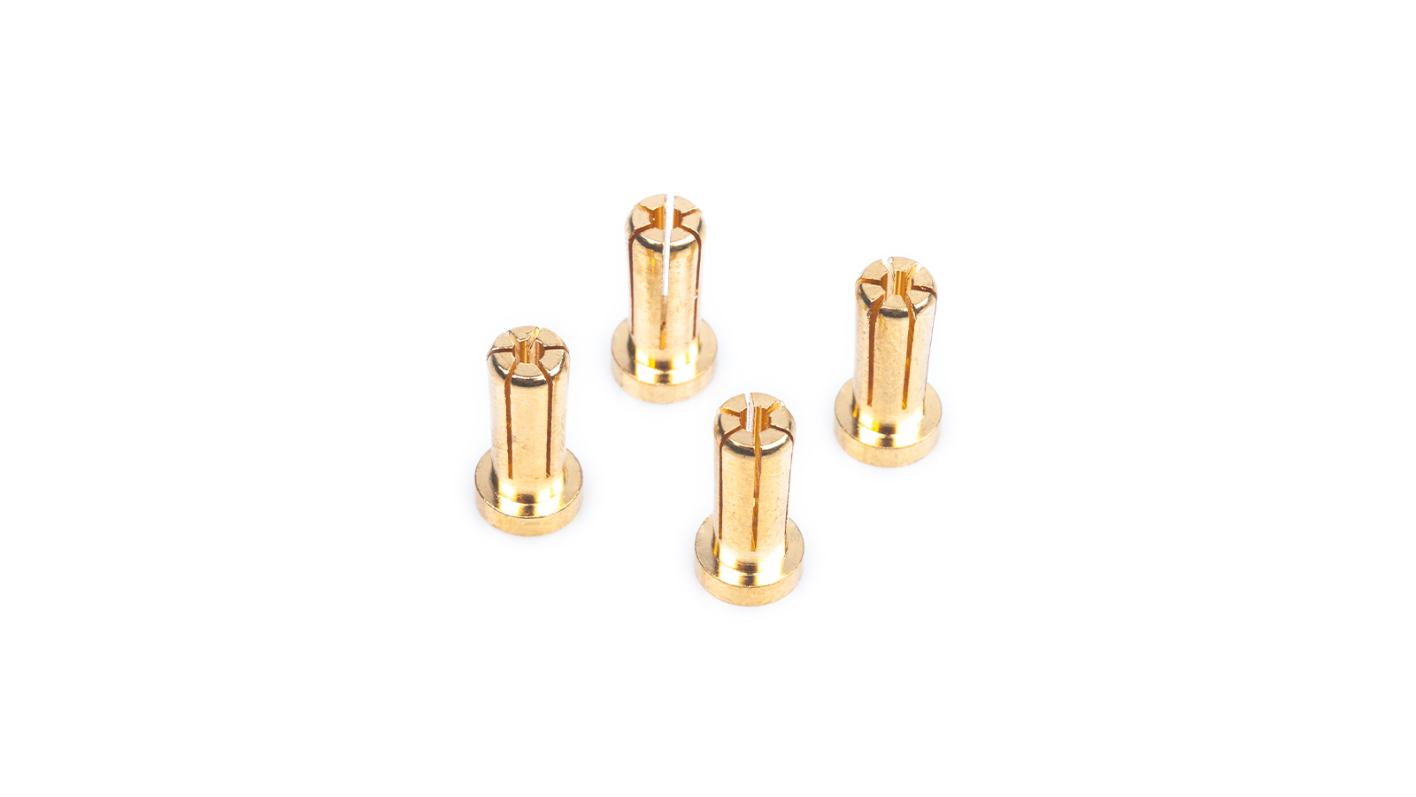 LRP WorksTeam 5mm Gold Steckverbinder 14mm lang (4 Stk.)