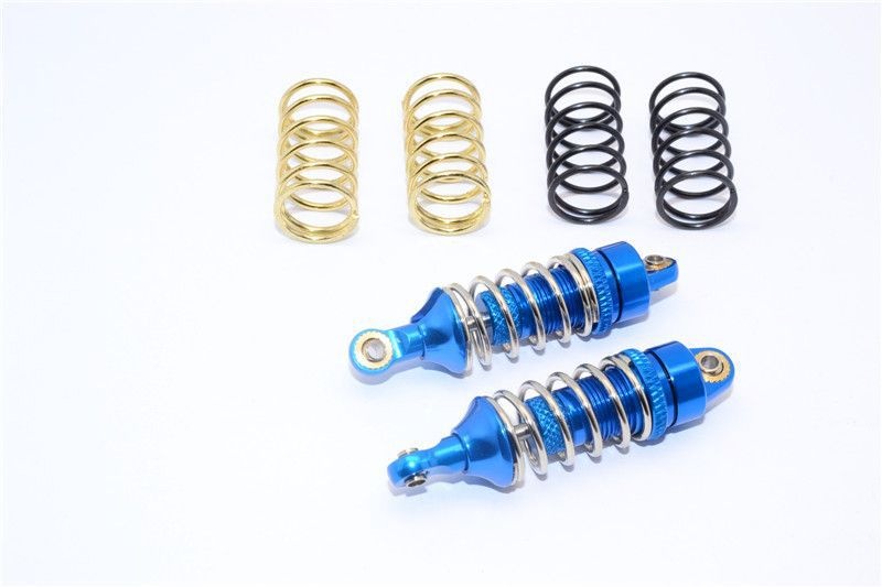 GPM Alu Dämpfer mit 1.2/1.3/1.4 Federn blau Traxxas 1/16 E-Revo