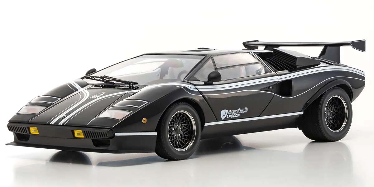 Kyosho 1:12 Lamborghini Countach LP500R 1982 Black 08617BK