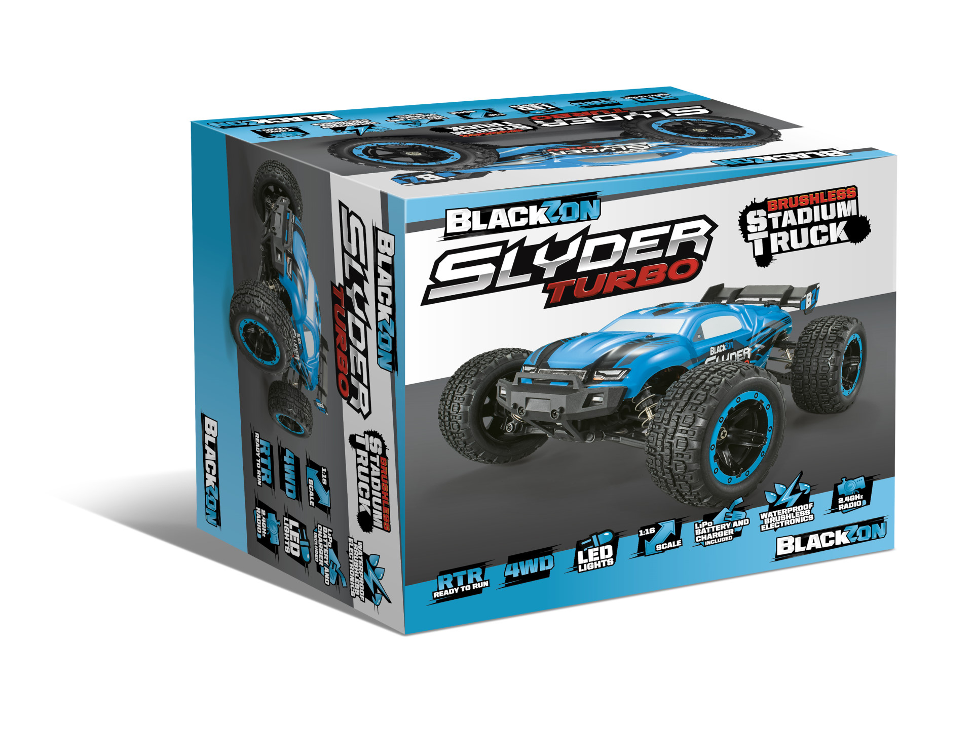 BLACKZON Slyder ST Turbo Blau 1/16 4WD Brushless Stadium Truck 540203 - Abbildung 4