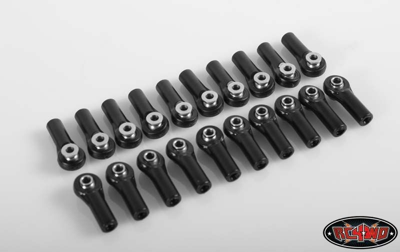 RC4WD M3 Medium Straight Plastic Rod Ends w/ Axial Width Balls (20 Z-S0947
