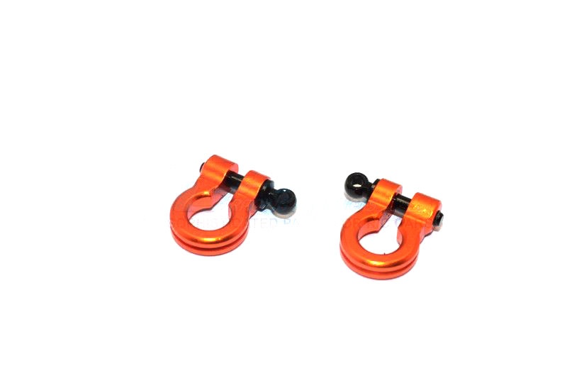 GPM Alu-Schäkel orange (2) Universal für Crawler, Jeep & Trucks HOOK02OR