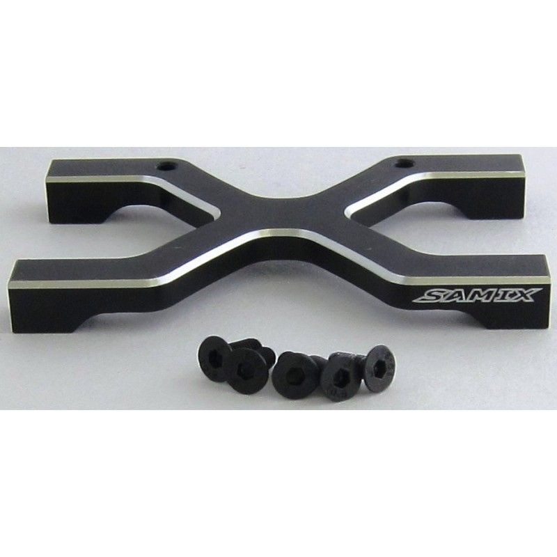 SAMIX Chassis H Strebe schwarz hinten für Axial SCX10, SCX10-2 SCX-6027
