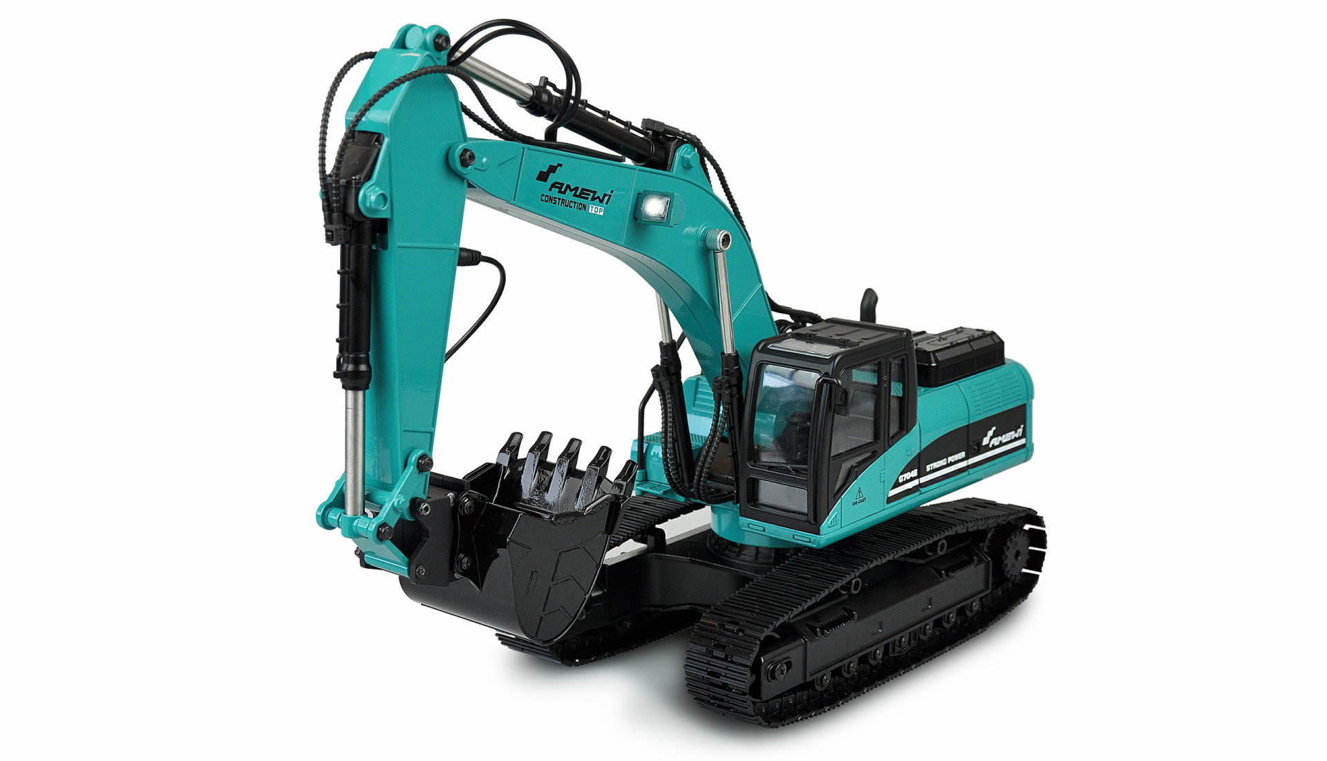 Amewi Bagger G704E Vollmetall 1:14 petrol, 2,4GHz 22501 - Abbildung 1