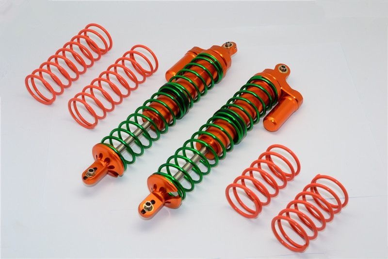 GPM Alu L-Shape Stoßdämpfer v/h orange Traxxas X-MAXX