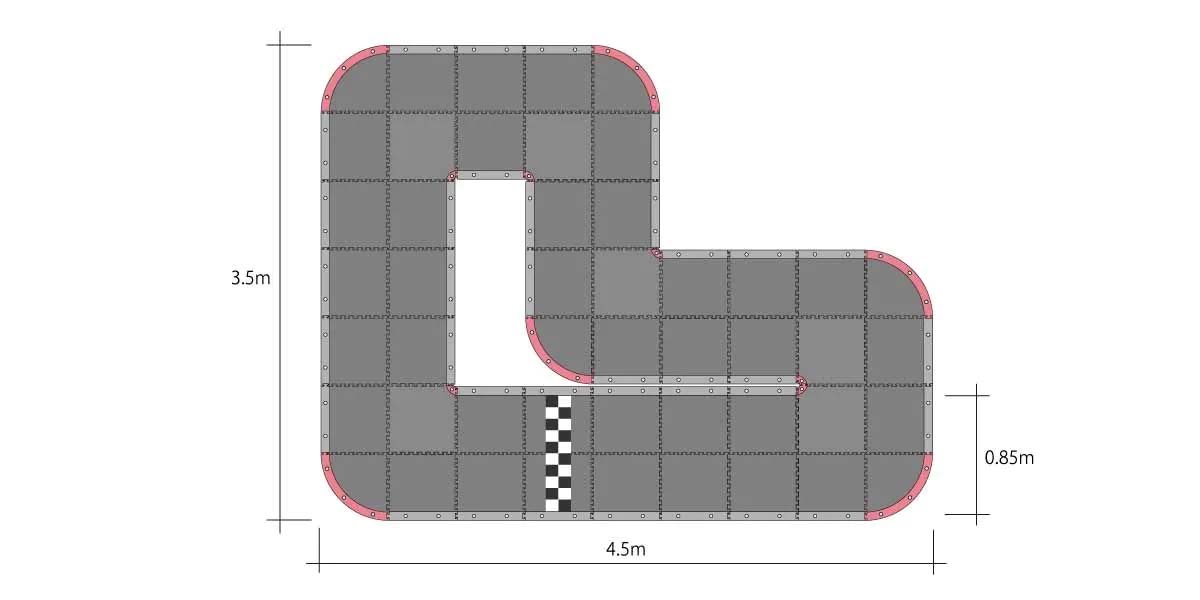 Kyosho Mini-Z Grand Prix Circuit50 Urethane (48pcs - 50x50) 87053B - Abbildung 1