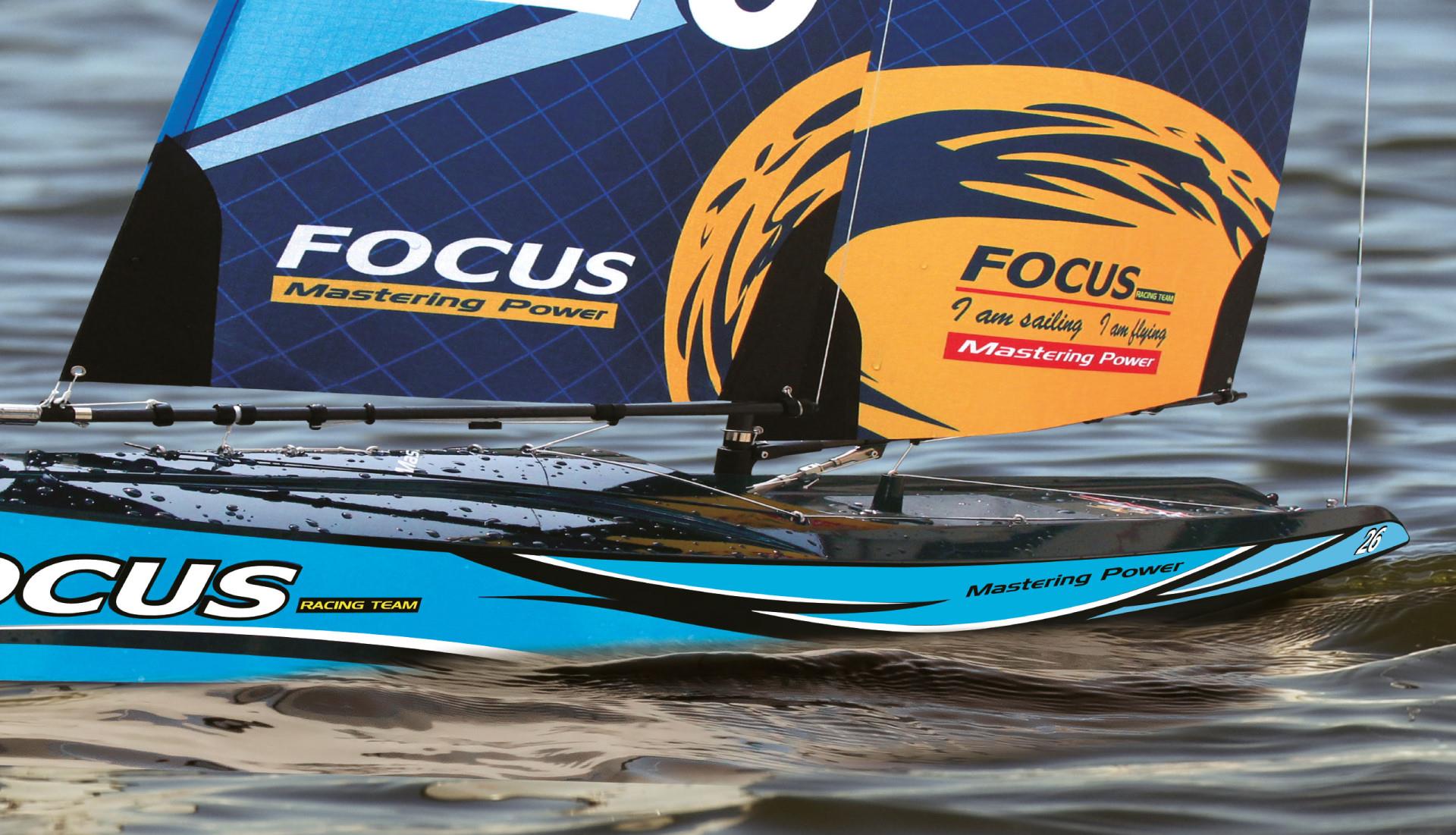 Joysway Focus III Racing Segelyacht 100cm 2,4GHz RTR blau 26099 - Abbildung 9