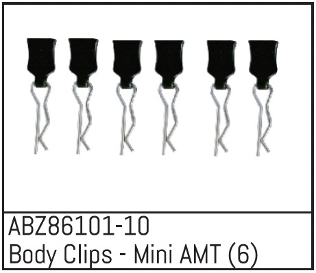 Absima Body Clips - Mini AMT (6) Z86101-10