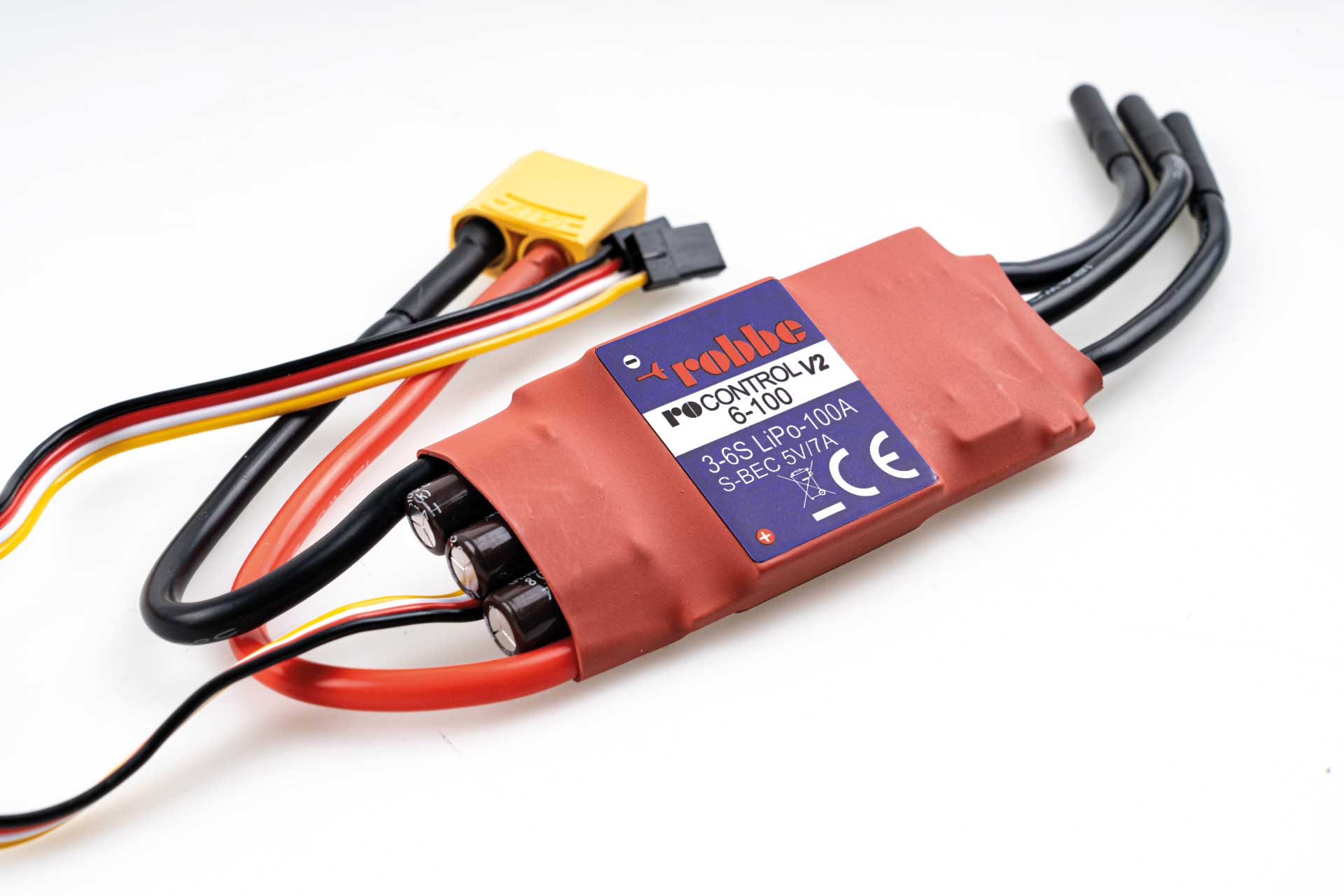 Robbe RO-CONTROL 6-100 V2 3-6S -100(120A)5V/7A SWITCH BEC Regler 8735