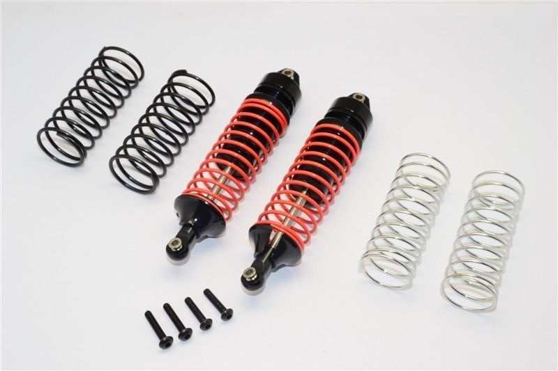 GPM Alu-Dämpfer hinten schwarz (1.3/1.5/1.7mm Feder) Traxxas Rally, Bandit, Slash/Stampede 4x4