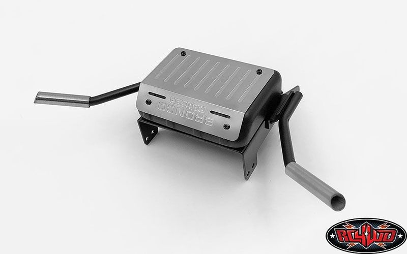 Fuel Tank W/Dual Exhaust for Traxxas TRX-4 '79 Bronco Ranger VVV-C0516