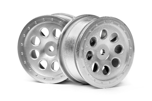 HPI ST-8 Felge Matt-Chrom (0mm Offset/4St/Mini-Trophy) 103037