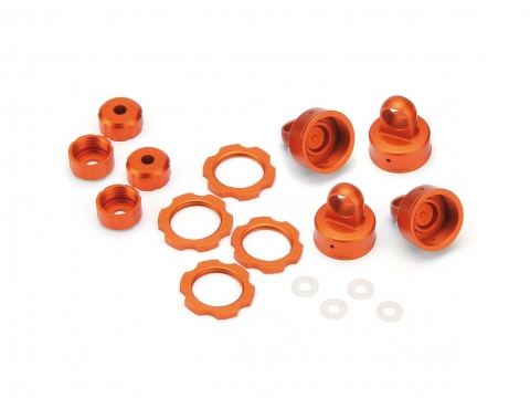 HPI Farbige Dämpferteile Set (Orange Eloxiert) 103408