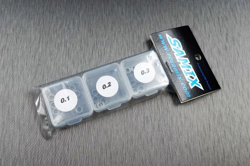 SAMIX 30pcs 3x5x0.1,0.2,0.3 (with 3 small plastics box) für Shim set SS-3003