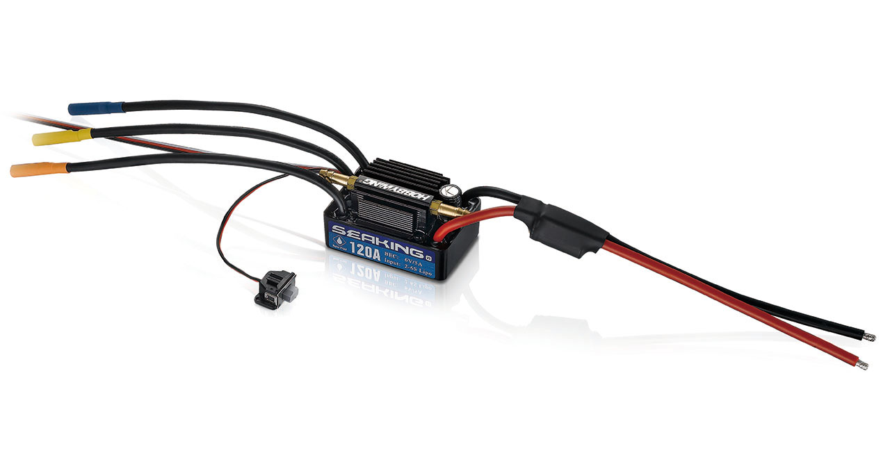 Hobbywing Seaking 120A V3 2-6S ESC Brushless Boot Regler 30302360 - Abbildung 3