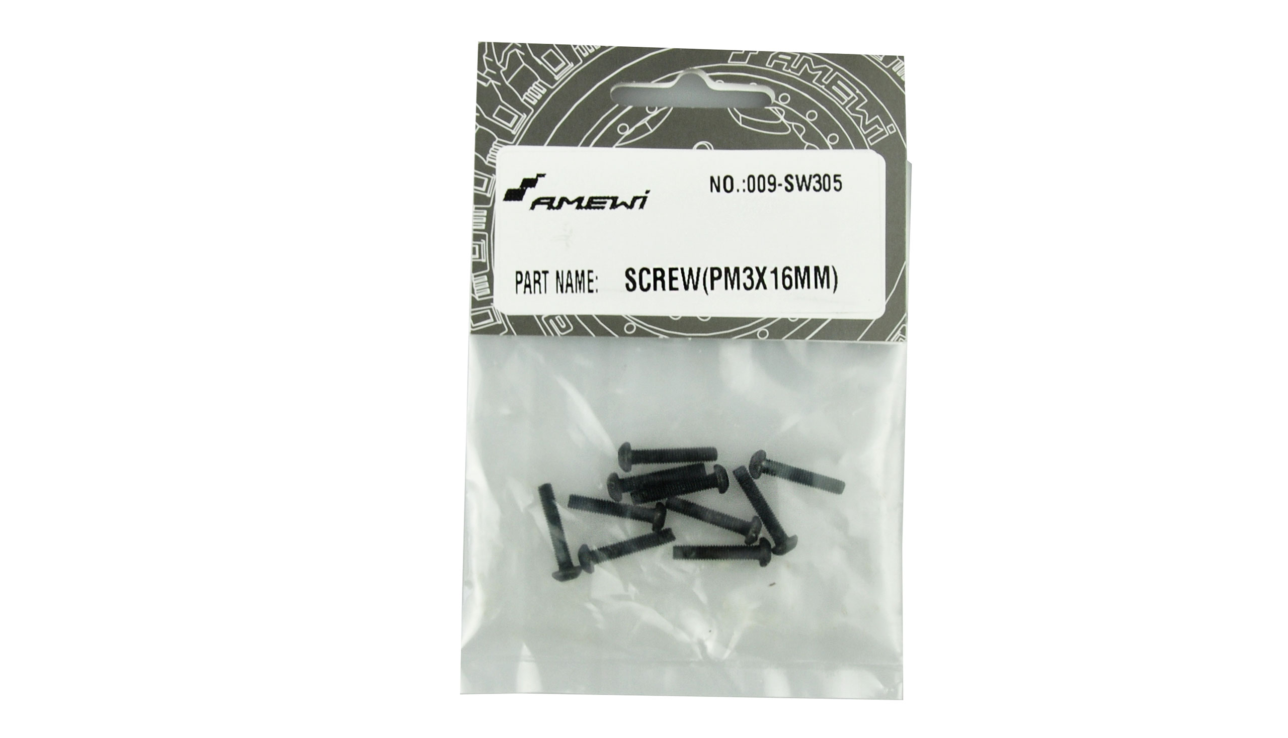 Amewi SCREW(PM3X16MM) 10pcs EVO-X 6000 SW305 SW305