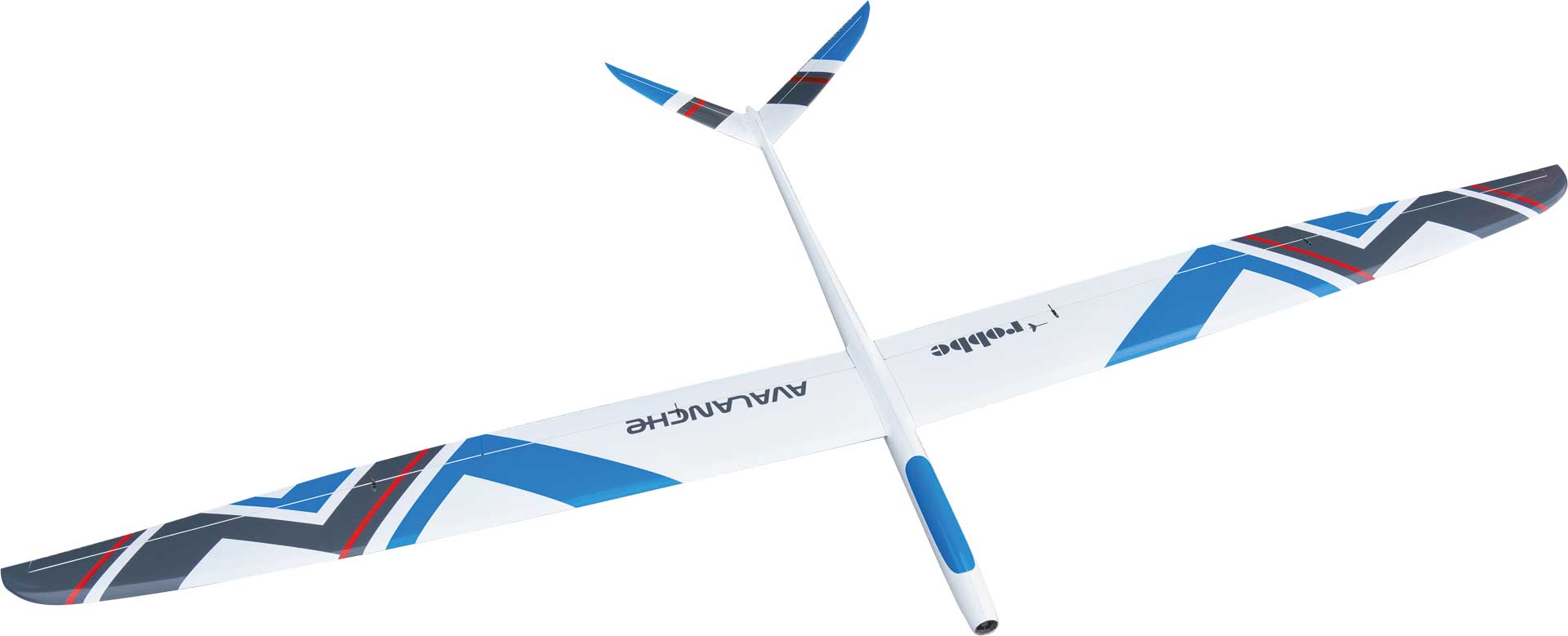 Robbe Avalanche ARF Voll-CFK 2,8m Elektro Segler, Voll-Carbon, weiß-blau 2708