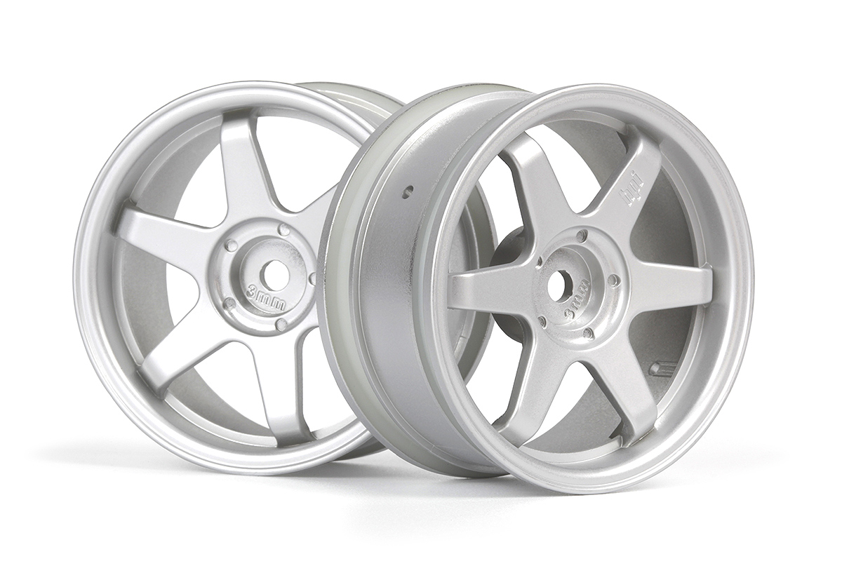 HPI TE37 Felge 26mm Matt Chrome (3mm Offset) HP160752