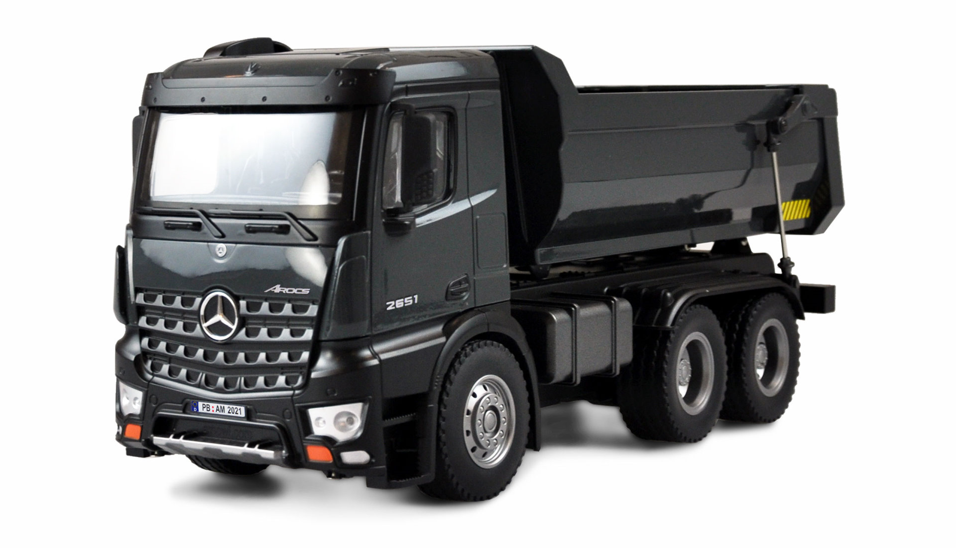 Amewi Mercedes Benz Arocs LKW Kipper PRO V2 Metall 2,4GHz RTR grau 22504 - Abbildung 1