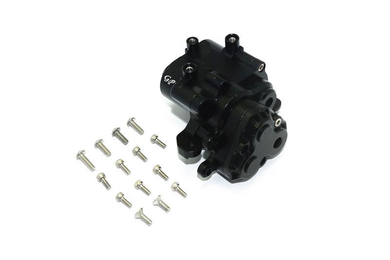 GPM Alu Mittelgetriebe Box schwarz Traxxas Traxxas4 & 6