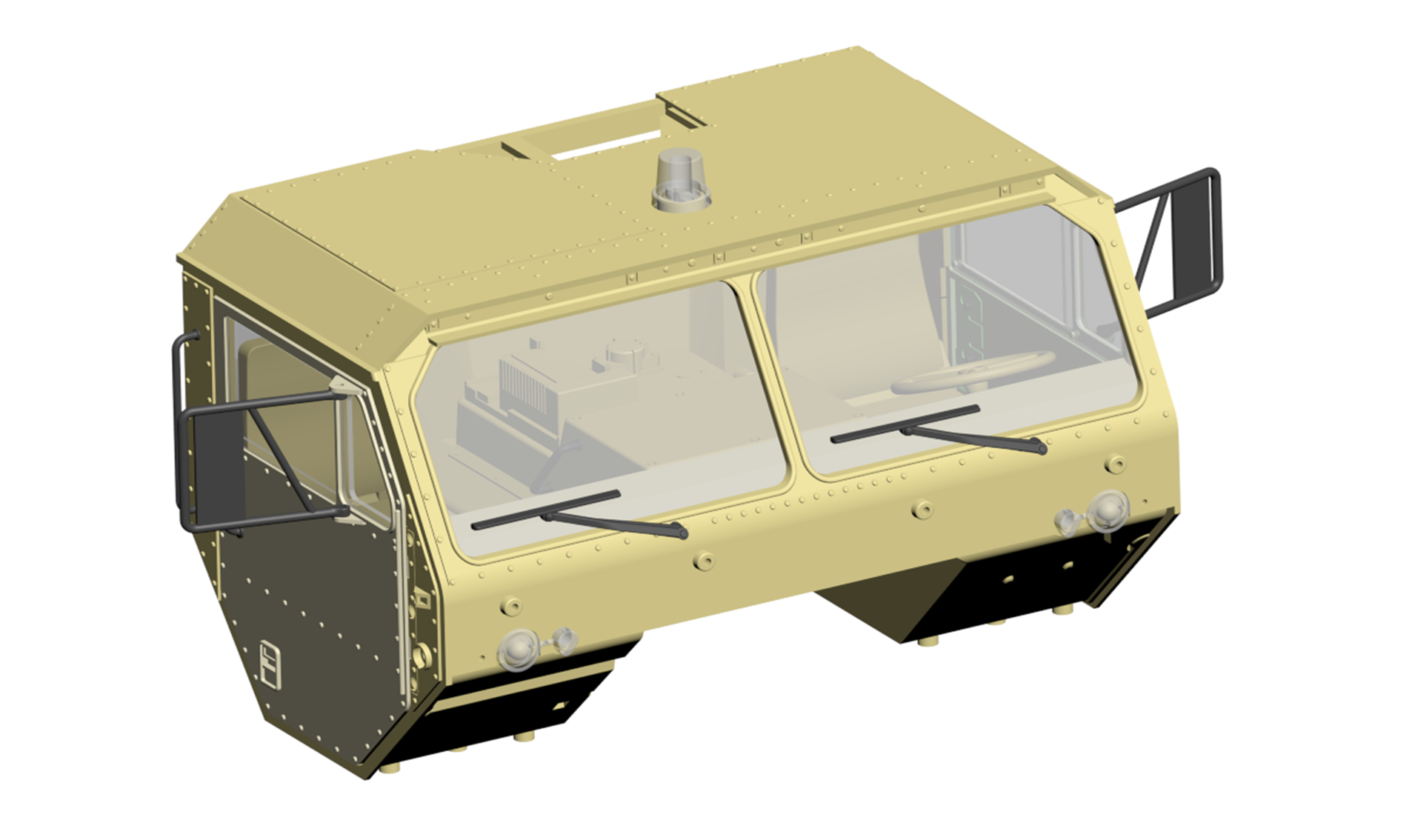Amewi Fahrerkabine komplett sand für 8x8 Truck T021