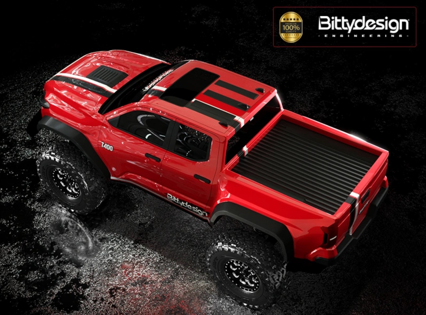 Bittydesign T-400 1/18 Traxxas TRX-4M Karosserie klar Pre-cut BDTRX-18T400 - Abbildung 2