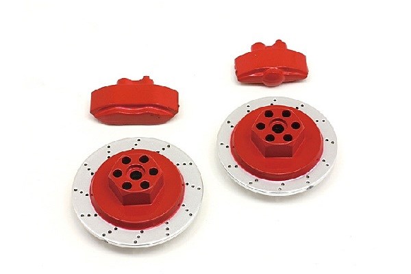 HPI E10 Brake Disc & Caliper Set (Red) 33450