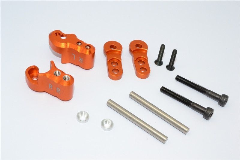 GPM Alu Dämpferbefestigung hinten orange Traxxas X-MAXX