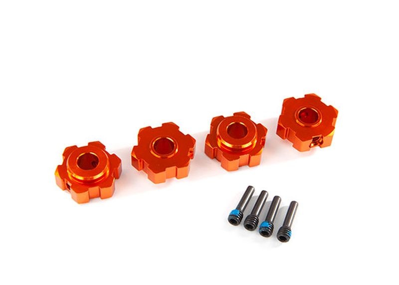 Traxxas Sechskant-Radmitnehmer Alu orange 8956T - Abbildung 1