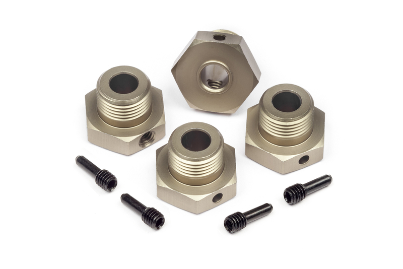17mm Felgenmitnehmer-Adapter Set mit Schrauben (4St) gold