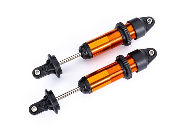 Traxxas GTX Dämpfer medium Alu orange eloxiert (montiert ohne Federn 7861T