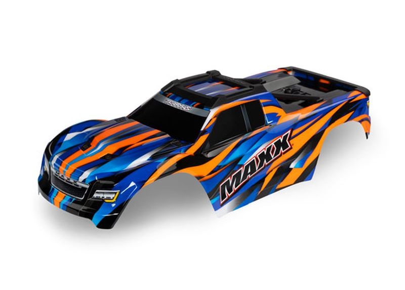Traxxas Karo Wide-Maxx orange lackiert + Decal Sheet 8918T