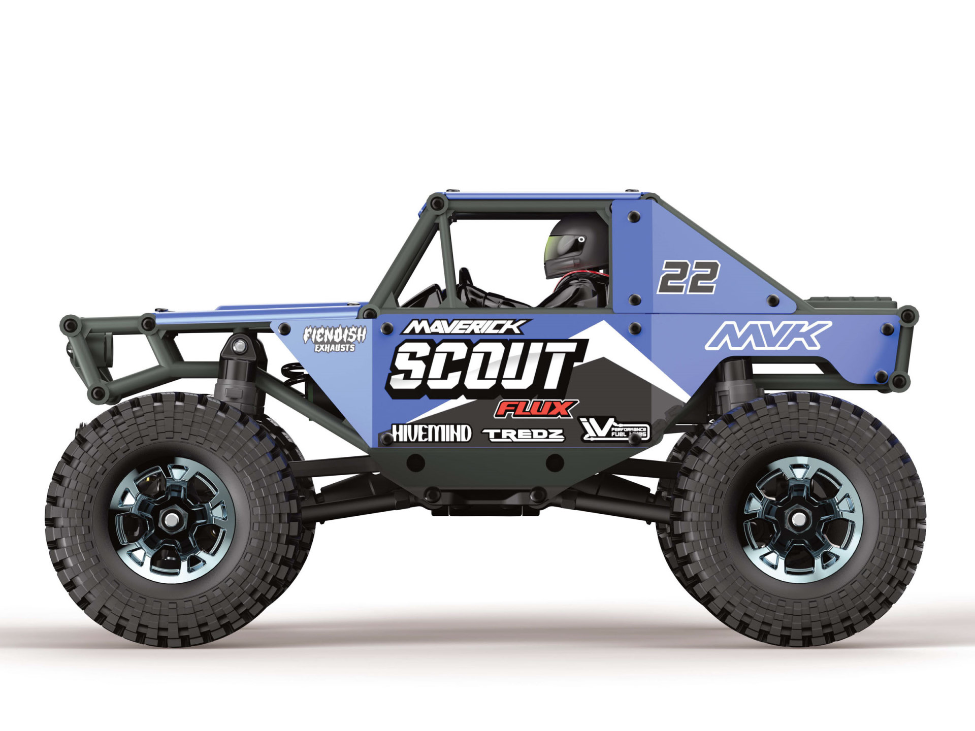 Maverick Scout-24 Flux 1/24th Rock Crawler - Blau 151303 - Abbildung 3