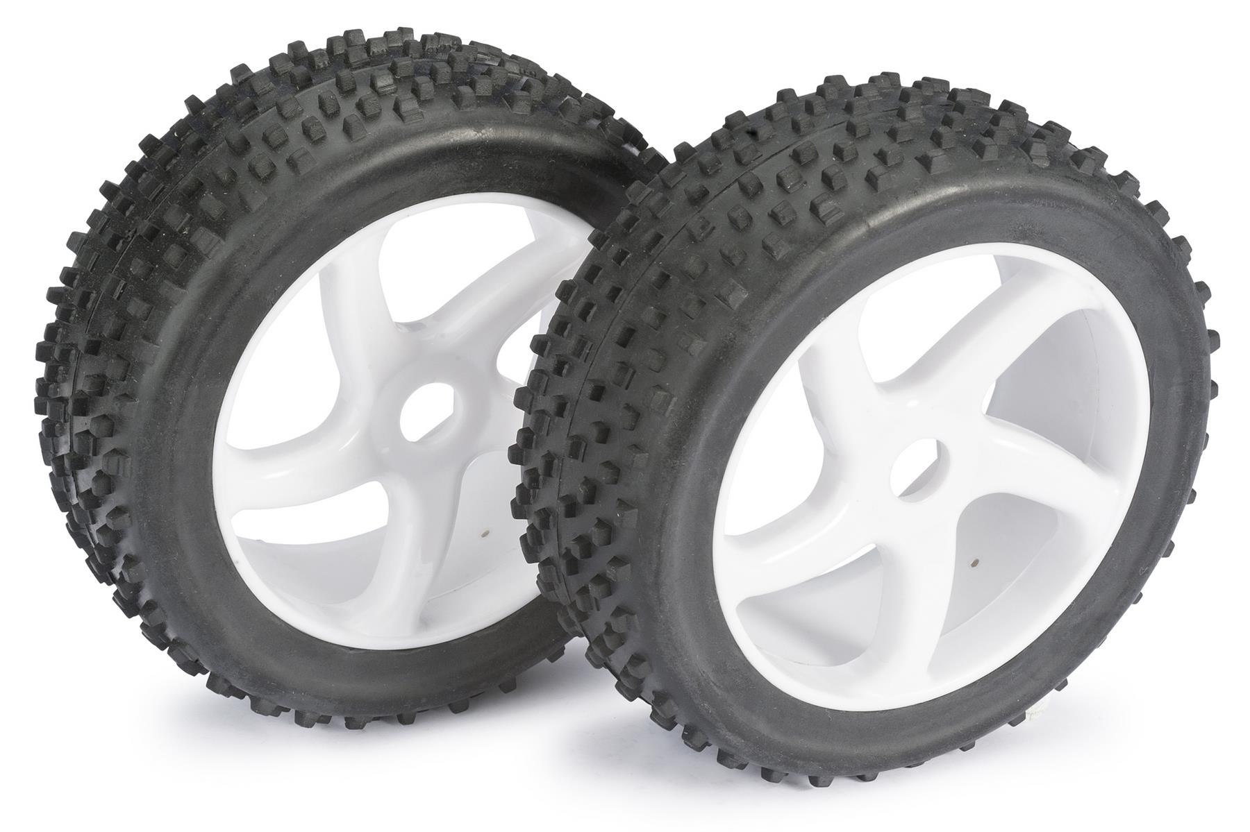 Absima Räderset Buggy "5-Speichen / Dirt" weiß 1:8 (2 St.) 2520012 - Abbildung 1