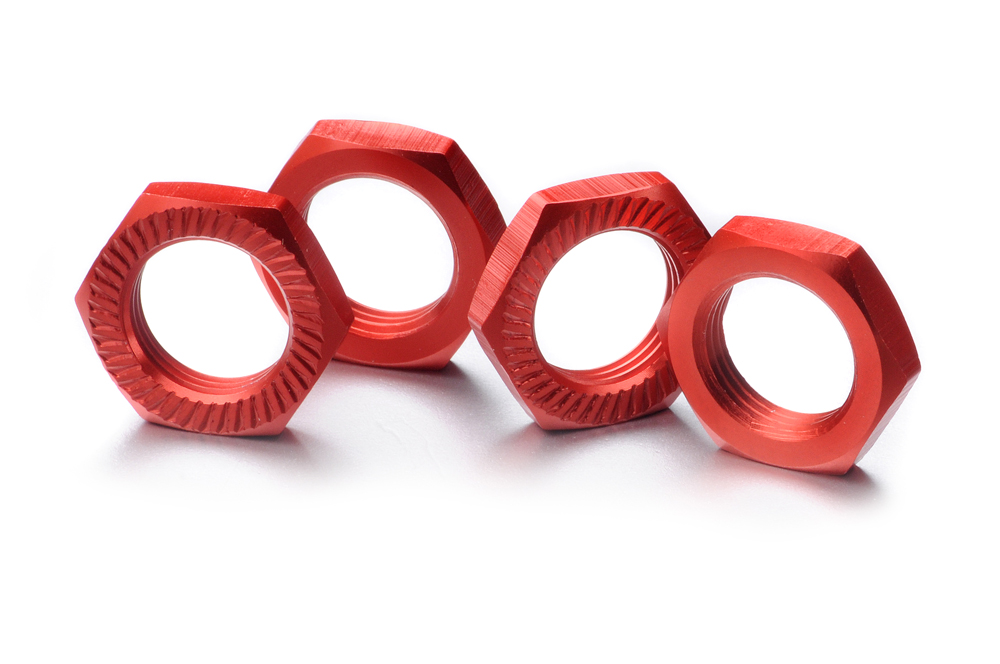 Absima Radmutter selbstsichernd 17mm rot (4 St.) 2560007