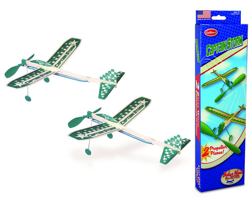 Guillow Captain Storm Gummimotormodell  2er Pack 44T