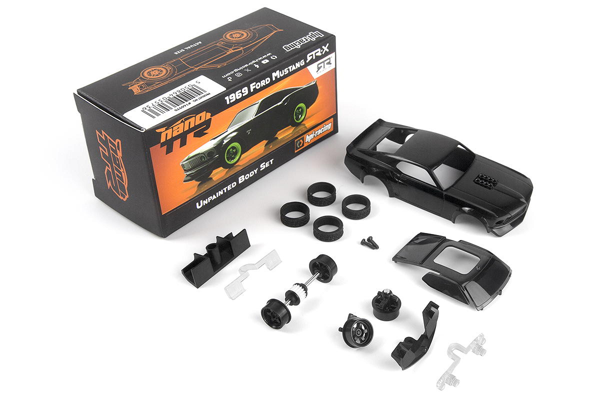 HPI nano-TTR 1969 Ford Mustang RTR-X Karosserie Set unlackiert HP160970 - Abbildung 1