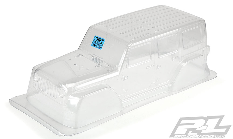 Pro-Line Jeep Wrangler Unlimited Rubicon Karo (klar) für Traxxas TRX-4 - 325mm Radstand 3502-00 - Abbildung 3