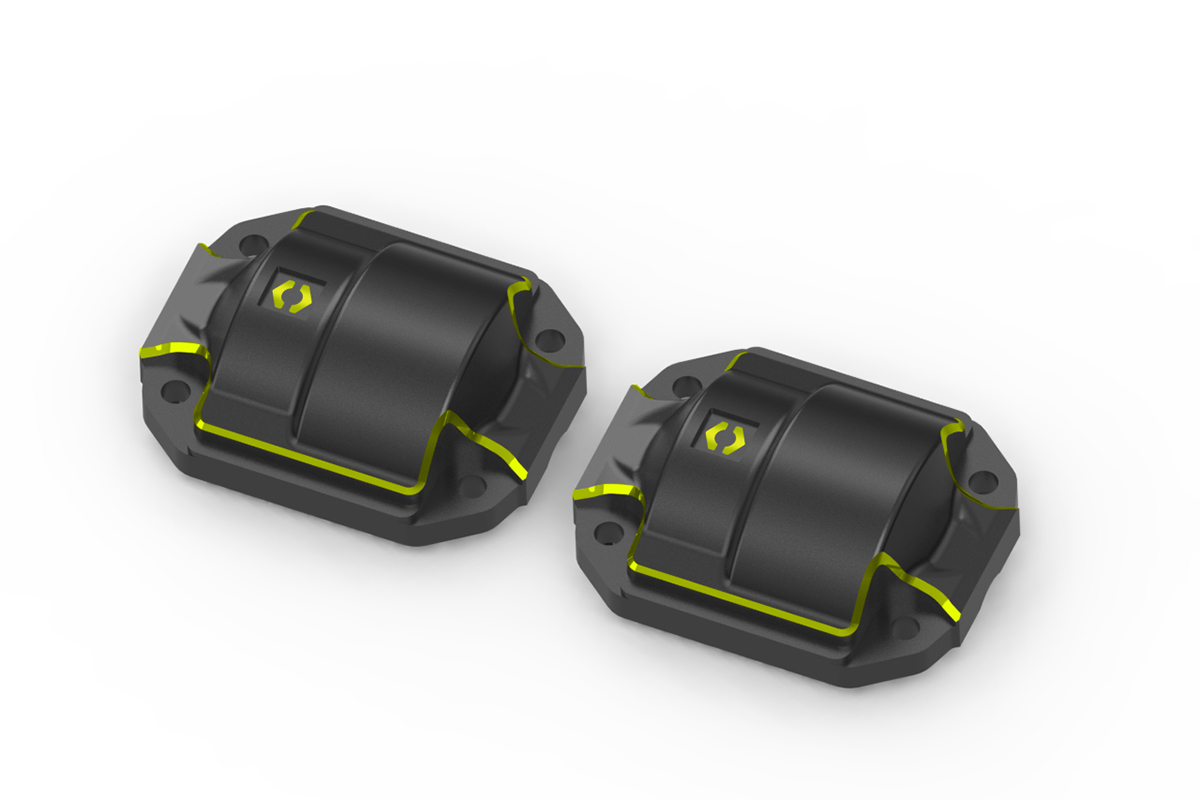 HPI Messing Differential Gehäusedeckel (Schwarz/2St) 161144