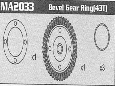 Amewi MA2033 Bevel Gear Set Raptor MA2033